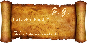 Polevka Godó névjegykártya